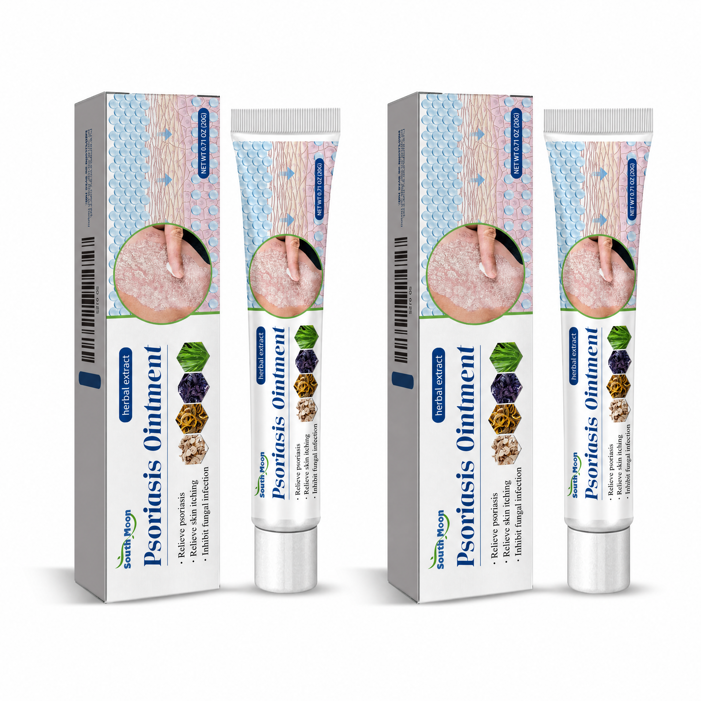 South Moon Sensitive Skin Soothing Care Cream, Natural Botanical Formula, Helps Soothe Dryness, Itching and Redness, Suitable for Daily Sensitive Skin Care, Scalp Care and Skin Moisturizing Repair, Deep Hydration