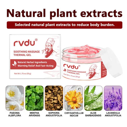 Deep Warming Massage Gel – Herbal Formula for Neck, Back, Joints & Muscle Relief – Powered by Menthol and Plant Extracts