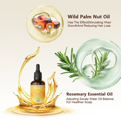 Buiiti Batana & Rosemary Hair Growth Oil for Men & Women -  Improve scalp health&Promotes Healthy Hair Growth, Hair Products, Scalp Health Boost