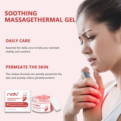 Deep Warming Massage Gel – Herbal Formula for Neck, Back, Joints & Muscle Relief – Powered by Menthol and Plant Extracts