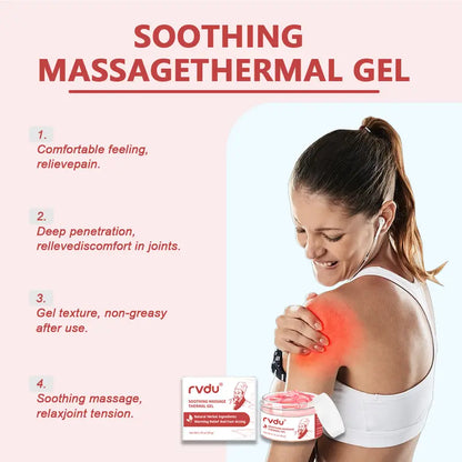 Deep Warming Massage Gel – Herbal Formula for Neck, Back, Joints & Muscle Relief – Powered by Menthol and Plant Extracts