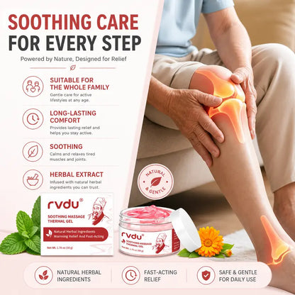 Deep Warming Massage Gel – Herbal Formula for Neck, Back, Joints & Muscle Relief – Powered by Menthol and Plant Extracts