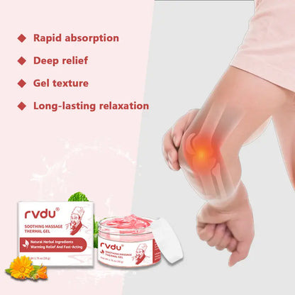 Deep Warming Massage Gel – Herbal Formula for Neck, Back, Joints & Muscle Relief – Powered by Menthol and Plant Extracts
